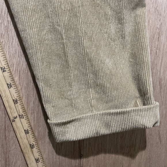 Mens Lands End Brown Corduroy Pants Size 36 Straight Leg Pocket Traditional Fit - Picture 5 of 6